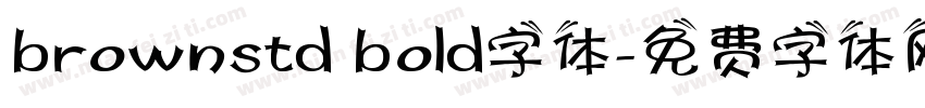 brownstd bold字体字体转换